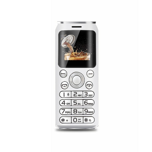 Satrend K8 Mini Mobile Phone, 1.0 inch, Hands Free Bluetooth Dialer Headphone, MP3 Music, Dual SIM, Network: 2G(White) - free shipping - PMC Jewellery - Order now!