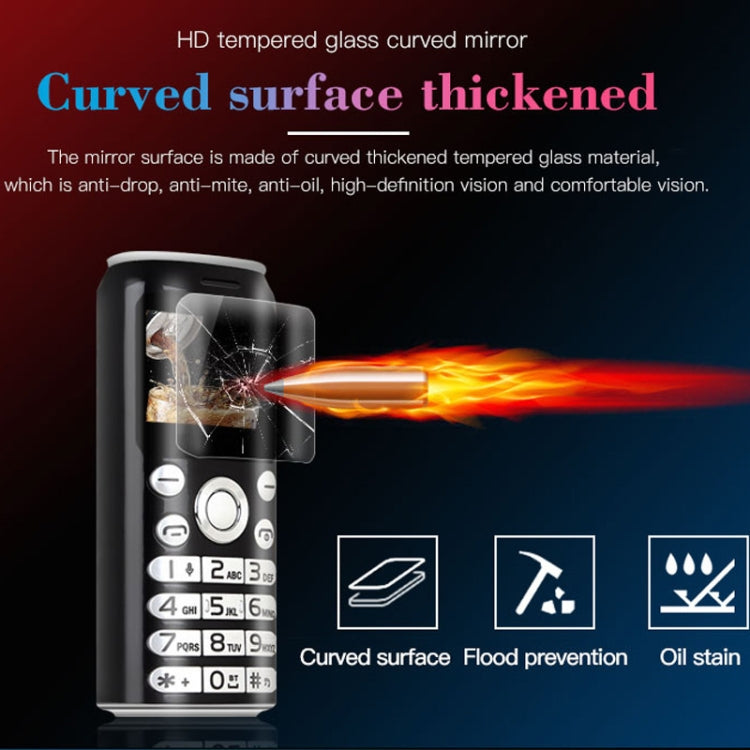 Satrend K8 Mini Mobile Phone, 1.0 inch, Hands Free Bluetooth Dialer Headphone, MP3 Music, Dual SIM, Network: 2G(White)