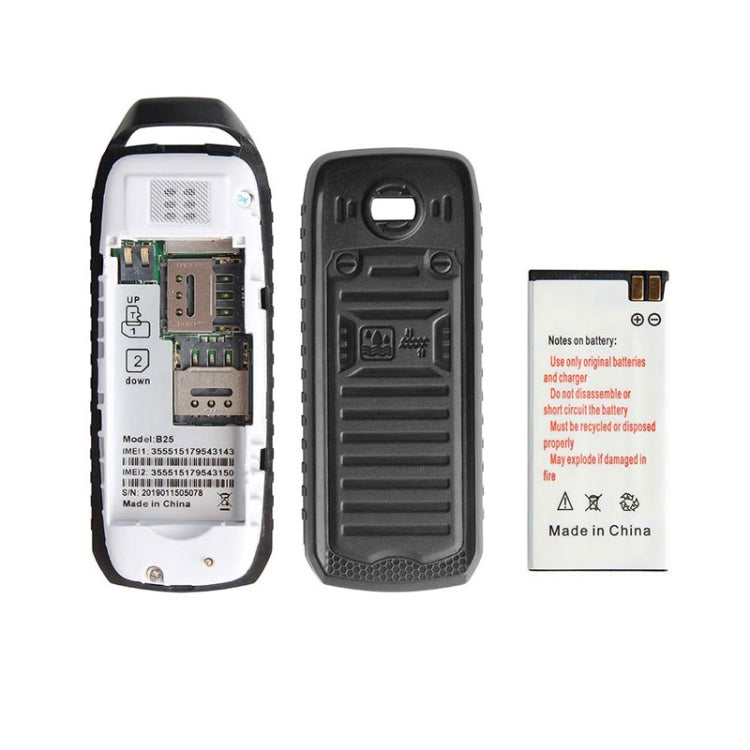 Mini B25 Headphone Mobile Phone, Hands Free Bluetooth Dialer Headphone, MP3 Music, Dual SIM, Network: 2G(Black)