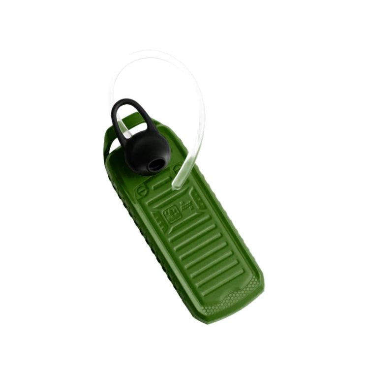 Mini B25 Headphone Mobile Phone, Hands Free Bluetooth Dialer Headphone, MP3 Music, Dual SIM, Network: 2G(Green)