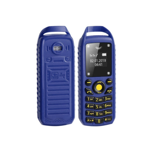 Mini B25 Headphone Mobile Phone, Hands Free Bluetooth Dialer Headphone, MP3 Music, Dual SIM, Network: 2G(Blue)