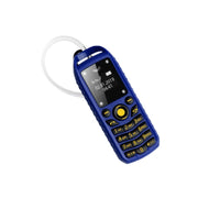 Mini B25 Headphone Mobile Phone, Hands Free Bluetooth Dialer Headphone, MP3 Music, Dual SIM, Network: 2G(Blue)
