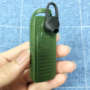 Mini B25 Headphone Mobile Phone, Hands Free Bluetooth Dialer Headphone, MP3 Music, Dual SIM, Network: 2G(Black)