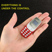 GTStar BM10 Mini Mobile Phone, Hands Free Bluetooth Dialer Headphone, MP3 Music, Dual SIM, Network: 2G(Red)