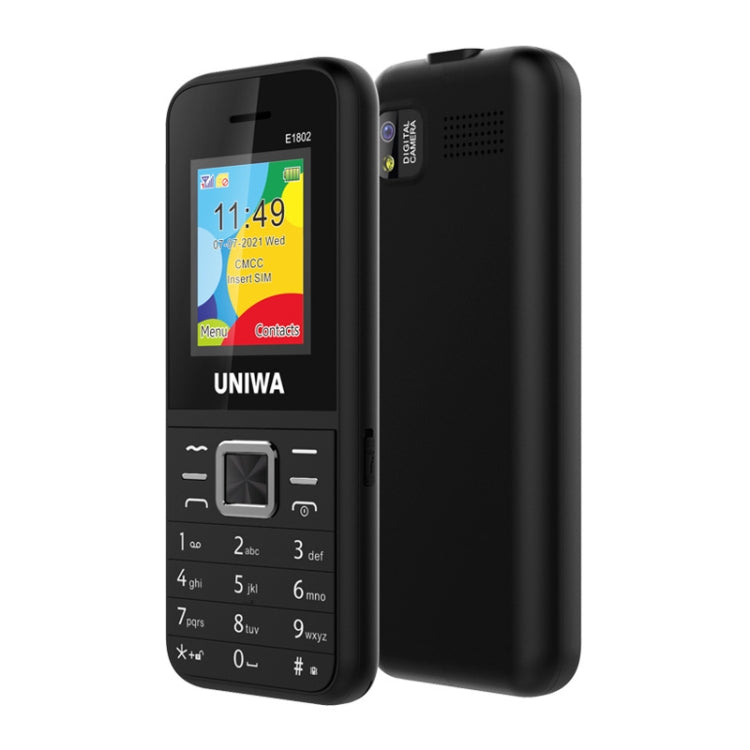 UNIWA E1802 Mobile Phone, 1.77 inch, 1800mAh Battery, SC6531DA, 21 Keys, Support Bluetooth, FM, MP3, MP4, GSM, Dual SIM(Blue) - UNIWA by UNIWA | Online Shopping South Africa | PMC TechLife