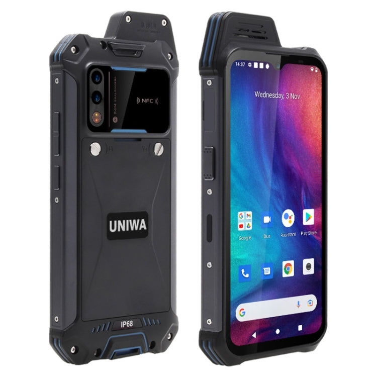 UNIWA W888 Standard Rugged Phone, 4GB+64GB, IP68 Waterproof Dustproof Shockproof, 5000mAh Battery, 6.3 inch Android 11 MTK6765 Helio P35 Octa Core up to 2.35GHz, Network: 4G, NFC, OTG(Black) - UNIWA by UNIWA | Online Shopping South Africa | PMC TechLife