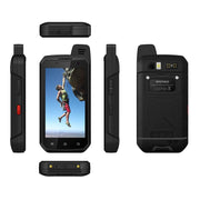 UNIWA B6000 PTT Walkie Talkie Rugged Phone, 4GB+64GB, IP68 Water-resistant Dustproof Shockproof, 5000mAh Battery, 4.7 inch Android 9.0 MTK6762 Octa Core up to 2.0GHz, Network: 4G, NFC, OTG (Black)