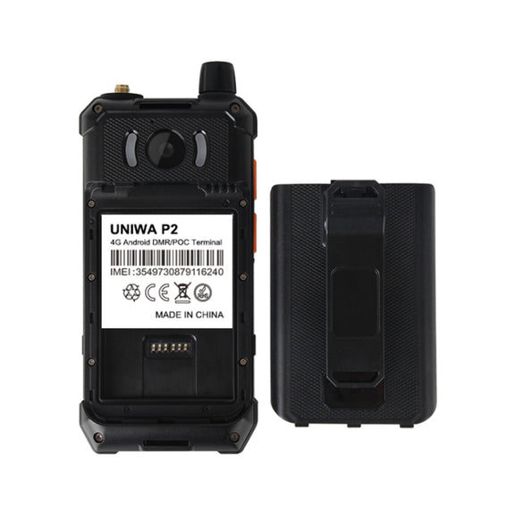 UNIWA P2 Walkie Talkie Rugged Phone, 3GB+32GB, IP67 Water-resistant Dustproof Shockproof, 4.0 inch Android 8.1 Qualcomm Snapdragon SDM450 Octa Core up to 1.8GHz, Network: 4G, NFC, POC, SOS, OTG