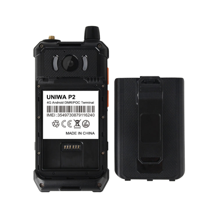 UNIWA P2 Walkie Talkie Rugged Phone, 3GB+32GB, IP67 Water-resistant Dustproof Shockproof, 4.0 inch Android 8.1 Qualcomm Snapdragon SDM450 Octa Core up to 1.8GHz, Network: 4G, NFC, POC, SOS, OTG