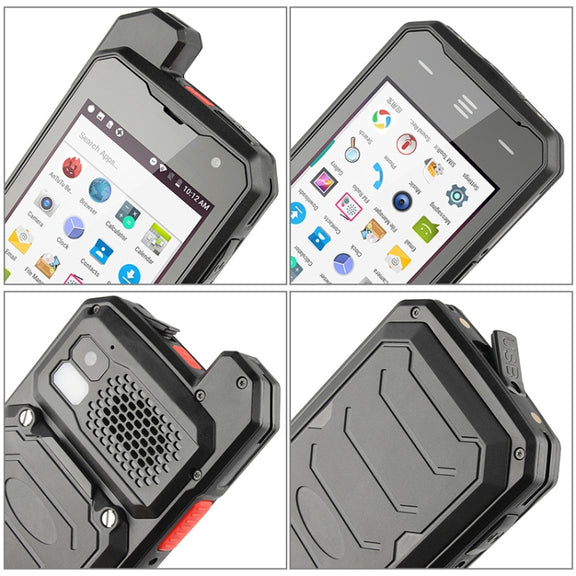 UNIWA T101 Walkie Talkie Rugged Phone, 2GB+16GB, IP67 Water-resistant Dustproof Shockproof, 4600mAh Battery, 4.0 inch Android 7.0 MTK6753 Octa Core up to 1.3GHz, Network: 4G, NFC, POC, SOS(Black)
