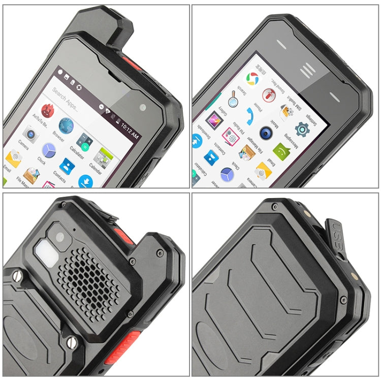 UNIWA T101 Walkie Talkie Rugged Phone, 2GB+16GB, IP67 Water-resistant Dustproof Shockproof, 4600mAh Battery, 4.0 inch Android 7.0 MTK6753 Octa Core up to 1.3GHz, Network: 4G, NFC, POC, SOS(Black)