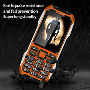 A6 Triple Proofing Elder Phone, Water-resistant Shockproof Dustproof, 6800mAh Battery, 2.4 inch, 21 Keys, Bluetooth, LED Flashlight, FM, SOS, Dual SIM, Network: 2G(Green)