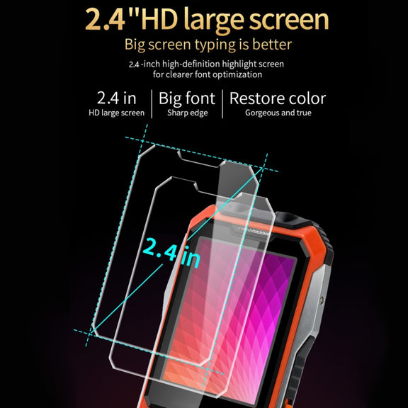 A6 Triple Proofing Elder Phone, Water-resistant Shockproof Dustproof, 6800mAh Battery, 2.4 inch, 21 Keys, Bluetooth, LED Flashlight, FM, SOS, Dual SIM, Network: 2G(Green)