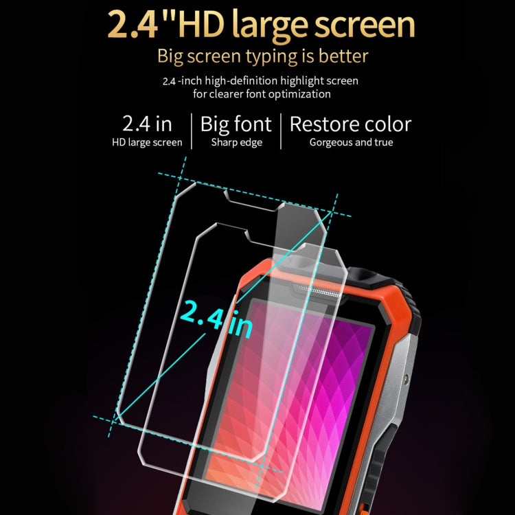 A6 Triple Proofing Elder Phone, Water-resistant Shockproof Dustproof, 6800mAh Battery, 2.4 inch, 21 Keys, Bluetooth, LED Flashlight, FM, SOS, Dual SIM, Network: 2G(Green)
