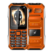 A6 4G Full Network Triple Proofing Elder Phone, Water-resistant Shockproof Dustproof, 6800mAh Battery, 2.4 inch, 21 Keys, LED Flashlight, FM, SOS, Dual SIM, Network: 4G(Orange)