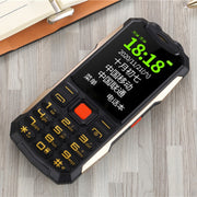 K1 Triple Proofing Elder Phone, Water-resistant Shockproof Dustproof, 4800mAh Battery, 2.4 inch, 21 Keys, Bluetooth, LED Flashlight, FM, SOS, Dual SIM, Network: 2G (Black)