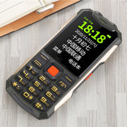 K1 Triple Proofing Elder Phone, Water-resistant Shockproof Dustproof, 4800mAh Battery, 2.4 inch, 21 Keys, Bluetooth, LED Flashlight, FM, SOS, Dual SIM, Network: 2G (Green)