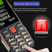 K1 Triple Proofing Elder Phone, Water-resistant Shockproof Dustproof, 4800mAh Battery, 2.4 inch, 21 Keys, Bluetooth, LED Flashlight, FM, SOS, Dual SIM, Network: 2G (Green)
