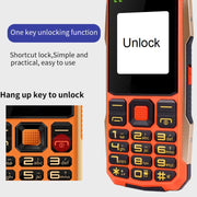 K1 Triple Proofing Elder Phone, Water-resistant Shockproof Dustproof, 4800mAh Battery, 2.4 inch, 21 Keys, Bluetooth, LED Flashlight, FM, SOS, Dual SIM, Network: 2G (Red)