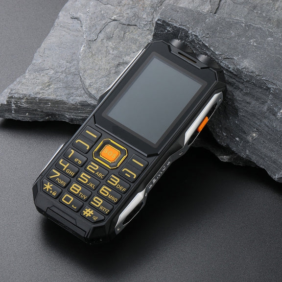 Mafam 4G Triple Proofing Elder Phone, Water-resistant Shockproof Dustproof, 16800mAh Battery, 2.4 inch, 21 Keys, Bluetooth, LED Flashlight, FM, SOS, Dual SIM, Network: 2G (Black)