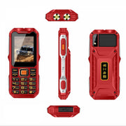 Mafam 4G Triple Proofing Elder Phone, Water-resistant Shockproof Dustproof, 16800mAh Battery, 2.4 inch, 21 Keys, Bluetooth, LED Flashlight, FM, SOS, Dual SIM, Network: 2G (Red)