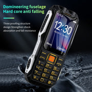 Mafam 4G Triple Proofing Elder Phone, Water-resistant Shockproof Dustproof, 16800mAh Battery, 2.4 inch, 21 Keys, Bluetooth, LED Flashlight, FM, SOS, Dual SIM, Network: 2G (Red)