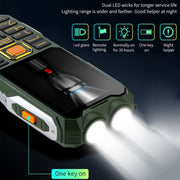 Mafam 4G Triple Proofing Elder Phone, Water-resistant Shockproof Dustproof, 16800mAh Battery, 2.4 inch, 21 Keys, Bluetooth, LED Flashlight, FM, SOS, Dual SIM, Network: 2G (Black)