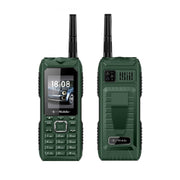 S555 Triple Proofing Elder Phone, Water-resistant Shockproof Dustproof, 2400mAh Battery, 2.2. inch, 21 Keys, LED Flashlight, FM, Quad SIM, with Antenna(Green)