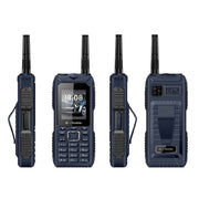 S555 Triple Proofing Elder Phone, Water-resistant Shockproof Dustproof, 2400mAh Battery, 2.2. inch, 21 Keys, LED Flashlight, FM, Quad SIM, with Antenna(Blue)
