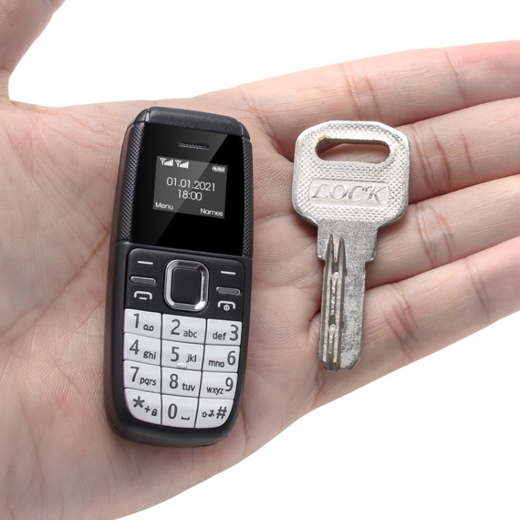 Mini BM200 Mobile Phone, 0.66 inch, MT6261D, 21 Keys, Bluetooth, MP3 Music, Dual SIM, Network: 2G (Grey)