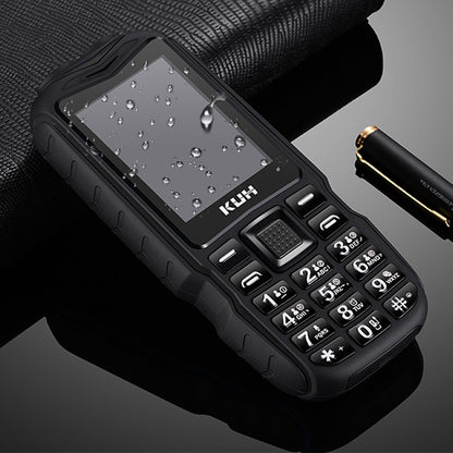 KUH T3 Rugged Phone, Dustproof Shockproof, MTK6261DA, 2400mAh Battery, 2.4 inch, Dual SIM(Black) - free shipping - PMC Jewellery - Order now!