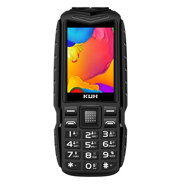 KUH T3 Rugged Phone, Dustproof Shockproof, MTK6261DA, 2400mAh Battery, 2.4 inch, Dual SIM(Black) - free shipping - PMC Jewellery - Order now!