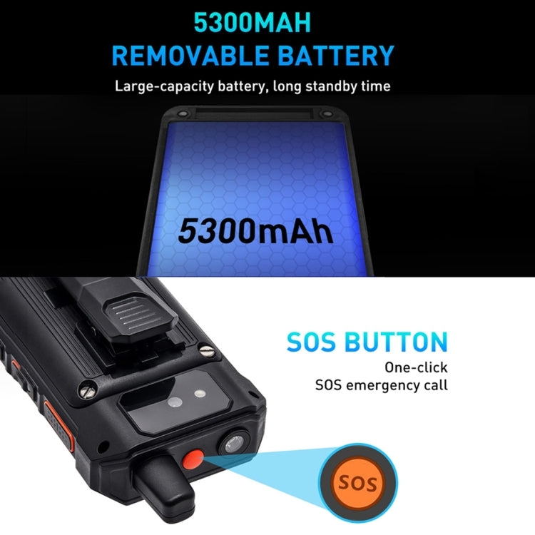 UNIWA F80 Walkie Talkie Rugged Phone, 1GB+8GB, Water-resistant Dustproof Shockproof, 5300mAh Battery, 2.4 inch Android 8.1 Qualcomm MSM8909 Quad Core up to 1.1GHz, Network: 4G, Dual SIM, PPT, SOS (Black)