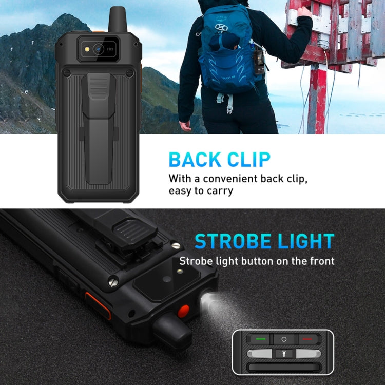 UNIWA F80 Walkie Talkie Rugged Phone, 1GB+8GB, Waterproof Dustproof Shockproof, 5300mAh Battery, 2.4 inch Android 8.1 Qualcomm MSM8909 Quad Core up to 1.1GHz, Network: 4G, Dual SIM, PPT, SOS (Black) - UNIWA by UNIWA | Online Shopping South Africa | PMC TechLife