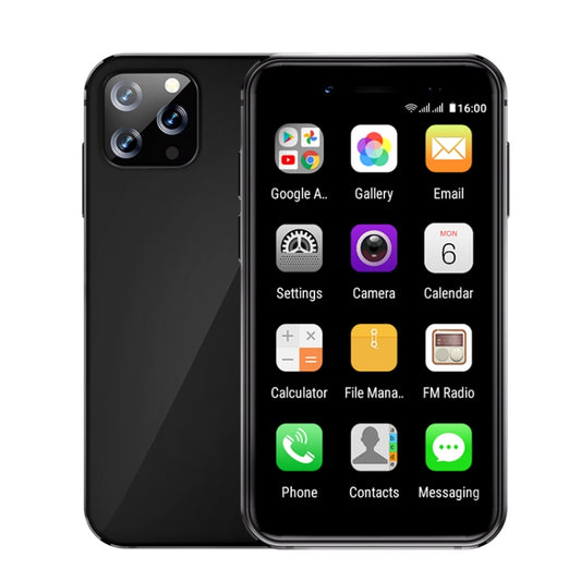 SOYES i14 Mini Smart Card Phone, 2GB+32GB, 3.0 inch Android 8.1 MTK6580 Quad Core 1.3GHz, Network: 3G, Dual SIM, Global Version with Google Play(Black) - free shipping - PMC Jewellery - Order now!
