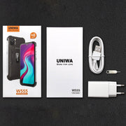 UNIWA W555 Rugged Phone, 3GB+32GB, Dual Rear Cameras, IP68 Water-resistant Dustproof Shockproof, 5.71 inch Android 12.0 MTK6761 Quad Core up to 2.0GHz, Network: 4G, NFC, OTG, Global Version (Black)