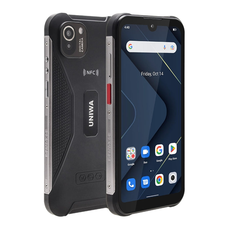UNIWA W555 Rugged Phone, 3GB+32GB, Dual Rear Cameras, IP68 Water-resistant Dustproof Shockproof, 5.71 inch Android 12.0 MTK6761 Quad Core up to 2.0GHz, Network: 4G, NFC, OTG, Global Version (Black)