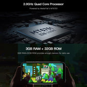 UNIWA W555 Rugged Phone, 3GB+32GB, Dual Rear Cameras, IP68 Water-resistant Dustproof Shockproof, 5.71 inch Android 12.0 MTK6761 Quad Core up to 2.0GHz, Network: 4G, NFC, OTG, Global Version (Black)