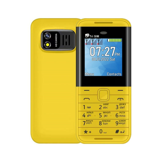 SERVO BM5310 Mini Mobile Phone, Russian Key, 1.33 inch, MTK6261D, 21 Keys, Support Bluetooth, FM, Magic Sound, Auto Call Record, GSM, Triple SIM (Yellow) - free shipping - PMC Jewellery - Order now!