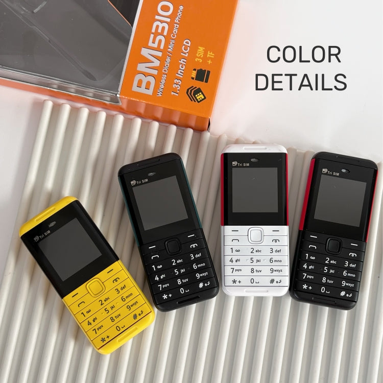 SERVO BM5310 Mini Mobile Phone, English Key, 1.33 inch, MTK6261D, 21 Keys, Support Bluetooth, FM, Magic Sound, Auto Call Record, GSM, Triple SIM (Black+green)