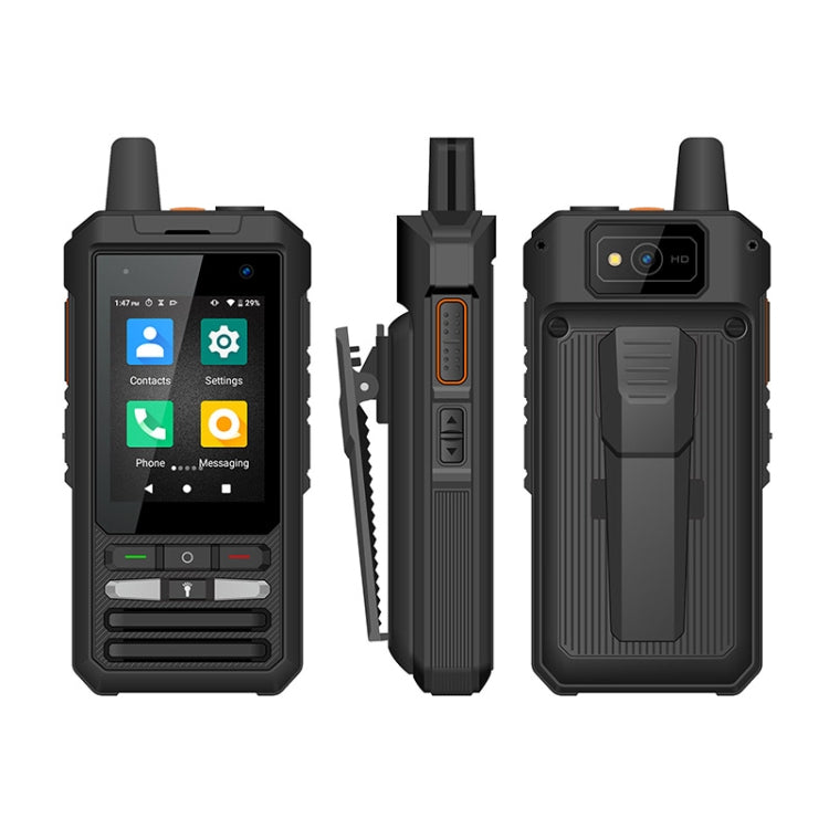 UNIWA F80S Walkie Talkie Rugged Phone, 1GB+8GB, Waterproof Dustproof Shockproof, 5300mAh Battery, 2.4 inch Android 10 Spreadtrum SL8541E Quad Core up to 1.4GHz, Network: 4G, Dual SIM, PoC, SOS (Black) - UNIWA by UNIWA | Online Shopping South Africa | PMC TechLife