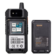 UNIWA F80S Walkie Talkie Rugged Phone, 1GB+8GB, Water-resistant Dustproof Shockproof, 5300mAh Battery, 2.4 inch Android 10 Spreadtrum SL8541E Quad Core up to 1.4GHz, Network: 4G, Dual SIM, PoC, SOS (Black)
