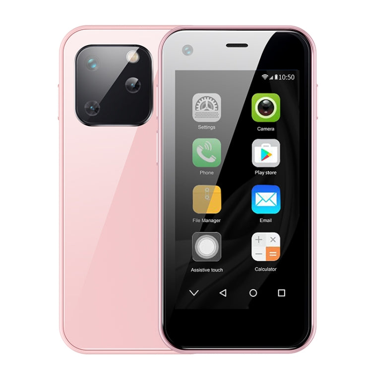 SOYES XS13, 1GB+8GB, 2.5 inch MTK6580 Quad Core up to 1.3GHz, Bluetooth, WiFi, FM, Network: 3G, Dual SIM(Pink) - free shipping - PMC TechLife - Order now!