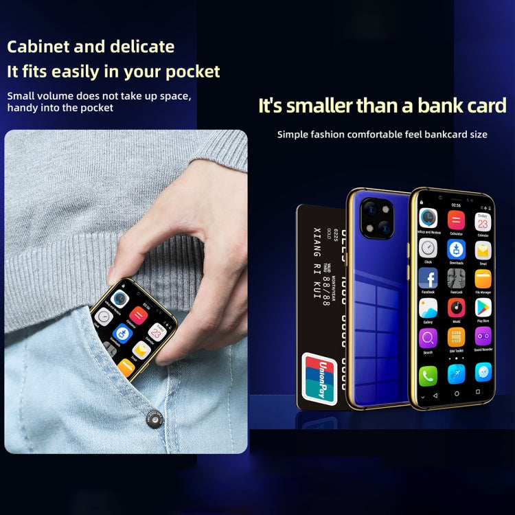 SOYES X60, 3GB+64GB, Infrared Face Recognition, 3.46 inch Android 6.0 MTK6737 Quad Core up to 1.1GHz, BT, WiFi, FM, Network: 4G, GPS, Dual SIM (Blue) - SOYES by SOYES | Online Shopping South Africa | PMC TechLife