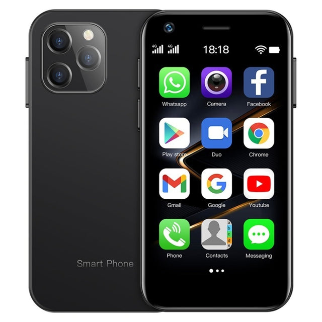 SOYES XS12 Pro, 2GB+16GB, Face Recognition, 3.0 inch Android 10.0 MTK6750 Octa Core, Bluetooth, WiFi, FM, OTG, Network: 4G, Dual SIM, Support Google Play (Black)