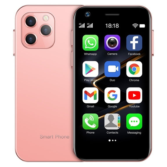 SOYES XS12 Pro, 2GB+16GB, Face Recognition, 3.0 inch Android 10.0 MTK6750 Octa Core, Bluetooth, WiFi, FM, OTG, Network: 4G, Dual SIM, Support Google Play (Pink)
