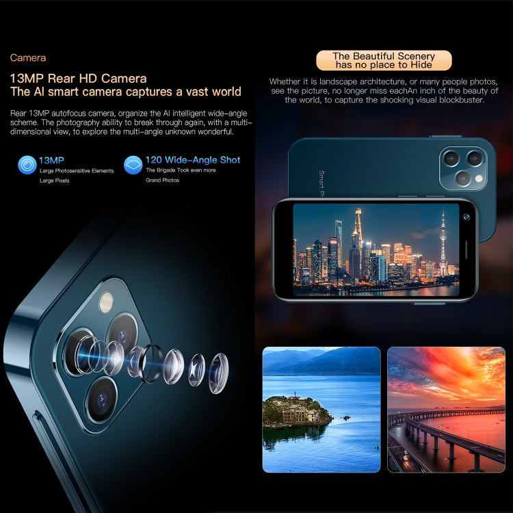 SOYES XS12 Pro, 2GB+16GB, Face Recognition, 3.0 inch Android 10.0 MTK6750 Octa Core, Bluetooth, WiFi, FM, OTG, Network: 4G, Dual SIM, Support Google Play (Blue) - SOYES by SOYES | Online Shopping South Africa | PMC TechLife