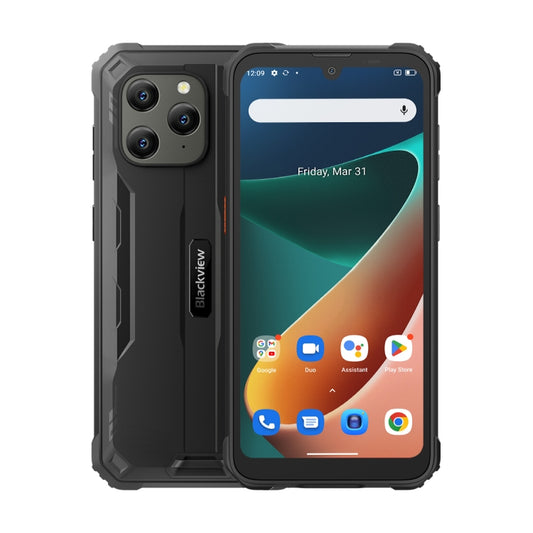 Blackview BV5300 Pro Rugged Phone, 4GB+64GB, IP68/IP69K/MIL-STD-810H, Face Unlock, 6580mAh Battery, 6.1 inch Android 12 MTK6765 Helio G35 Octa Core up to 2.3GHz, Network: 4G, OTG, NFC, Dual SIM(Black) - free shipping - PMC Jewellery - Order now!