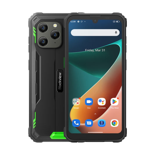 Blackview BV5300 Pro Rugged Phone, 4GB+64GB, IP68/IP69K/MIL-STD-810H, Face Unlock, 6580mAh Battery, 6.1 inch Android 12 MTK6765 Helio P35 Octa Core up to 2.3GHz, Network: 4G, OTG, NFC, Dual SIM(Green) - free shipping - PMC Jewellery - Order now!