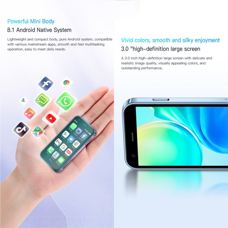 SOYES XS15, 2GB+16GB, 3.0 inch Android 8.1 MTK6580 Quad Core up to 1.3GHz, Bluetooth, WiFi, GPS, Network: 3G, Dual SIM (Purple) - free shipping - PMC TechLife - Order now!